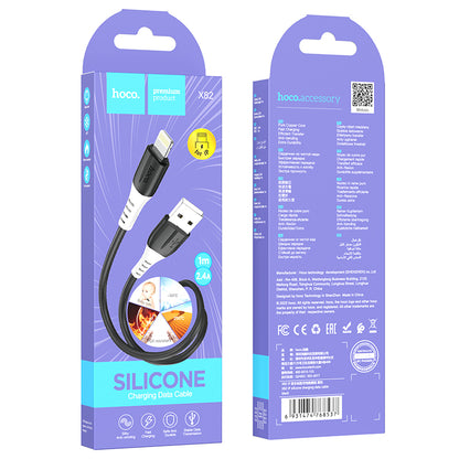 X82 iP Silicone Charging Data Cable - hocotech