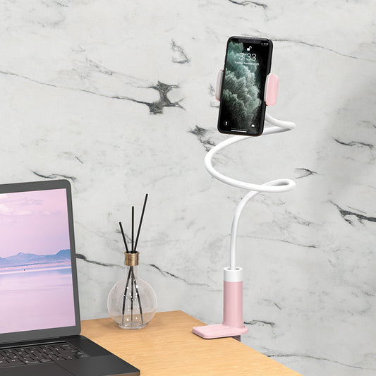 PH23 Balu Mobile Phone Stand Pink White Color - hocotech